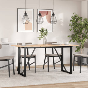 O-Form Esstischgestell Stahl 120x60 cm