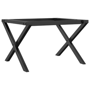 Couchtischgestell X-Form Stahl 60x40x38 cm