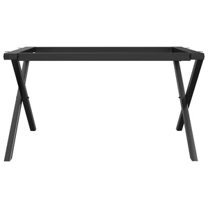 Couchtischgestell X-Form Stahl 70x60 cm