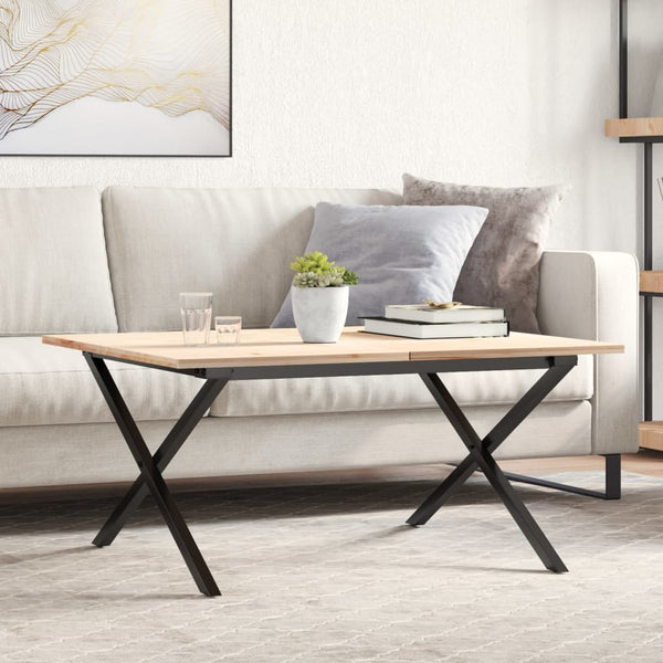 Couchtischgestell X-Form Stahl 70x60 cm