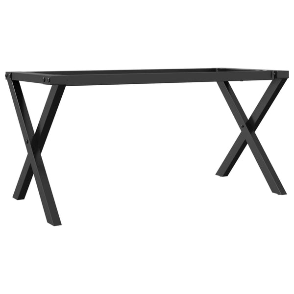 Couchtischgestell X-Form Stahl 90x30x43 cm