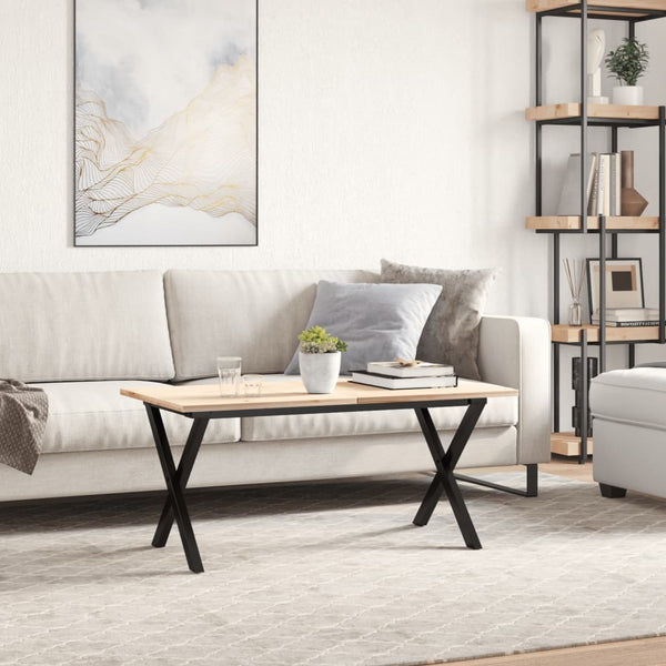 Couchtischgestell X-Form Stahl 90x30x43 cm