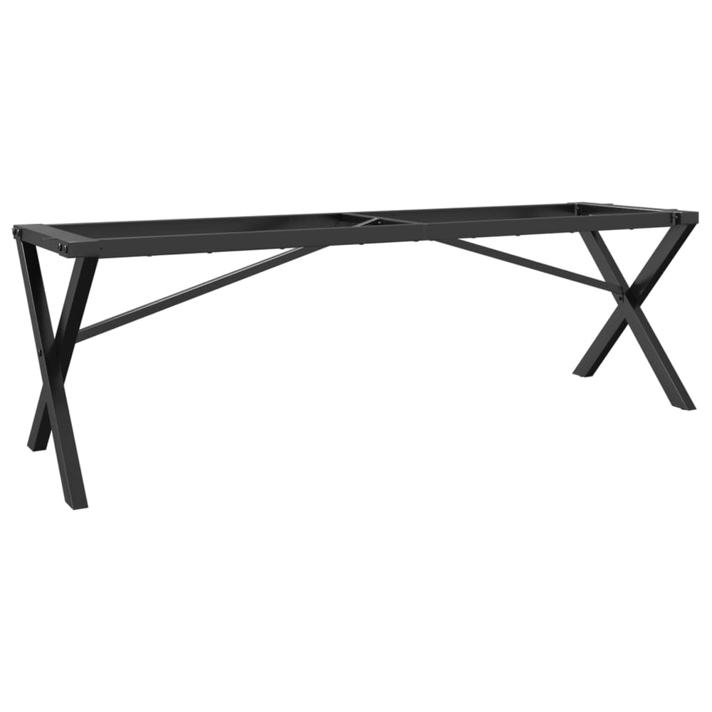 Couchtischgestell X-Form Stahl 140cm