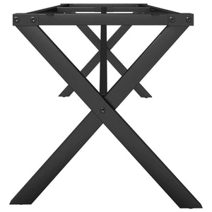 Couchtischgestell X-Form Stahl 140cm