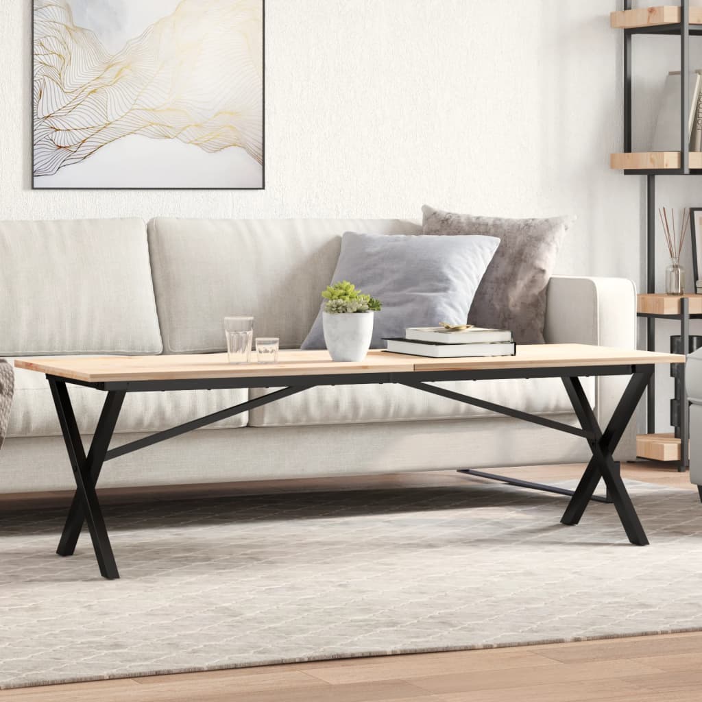 Couchtischgestell X-Form Stahl 140cm