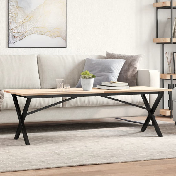 Couchtischgestell X-Form Stahl 140cm
