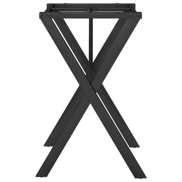 Esstischgestell X-Form, Stahl, 60x50x73 cm