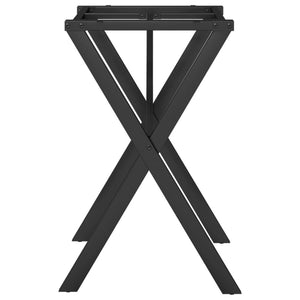 Esstischgestell X-Form Stahl 60x40x73 cm