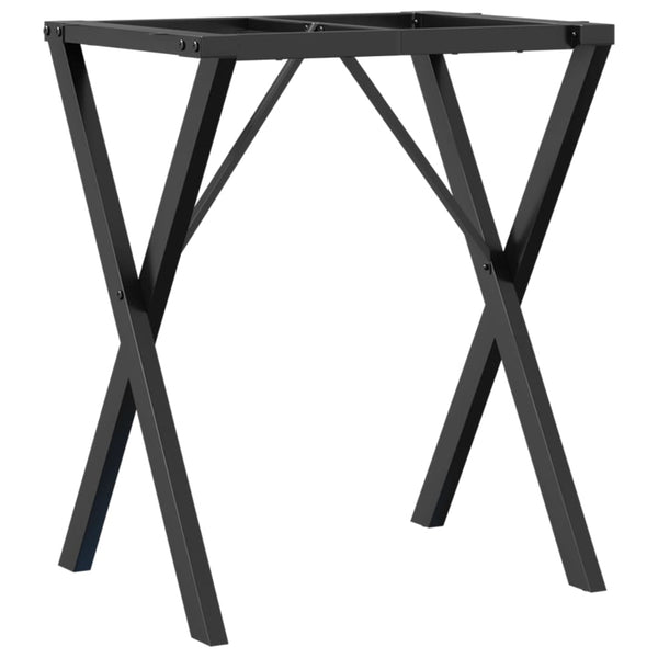 Esstischgestell X-Form Stahl 60x40x73 cm