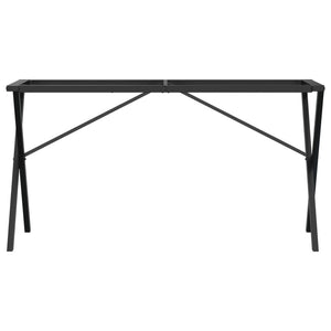 Esstischgestell X-Form Stahl 120x60 cm