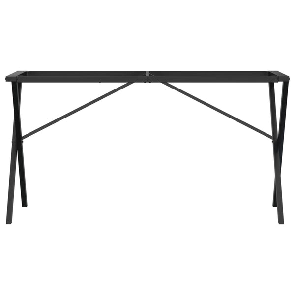 Esstischgestell X-Form Stahl 120x60 cm
