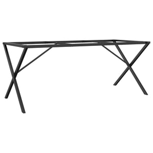 Esstischgestell X-Form Stahl 160x80 cm
