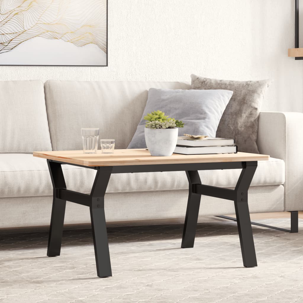 Couchtischgestell Y-Form Stahl 70x60 cm