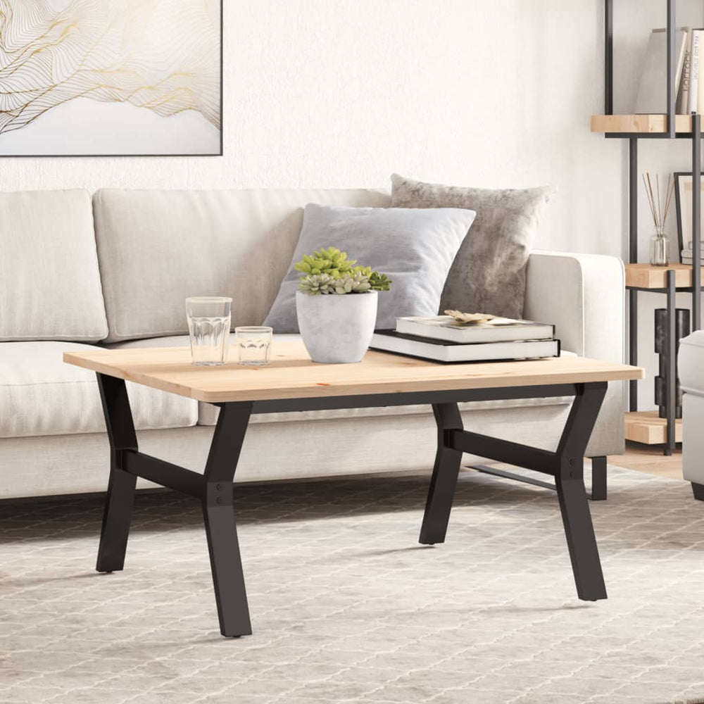 Y-Form Couchtischgestell Stahl 80x70x43 cm