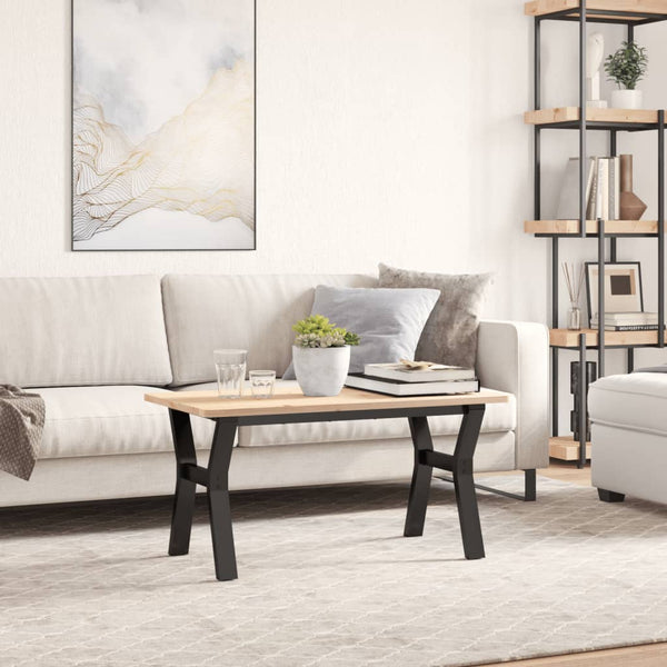 Couchtischgestell Y-Form Stahl 80x40 cm