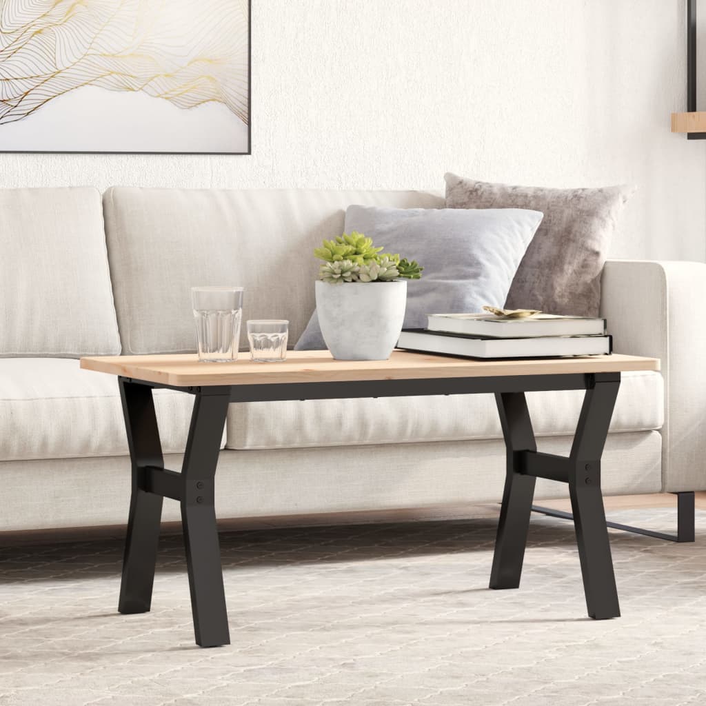 Couchtischgestell Y-Form Stahl 80x40 cm