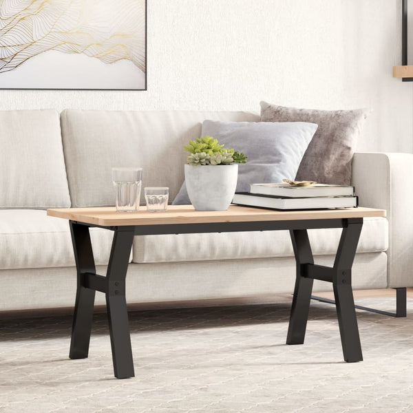 Couchtischgestell Y-Form Stahl 80x40 cm