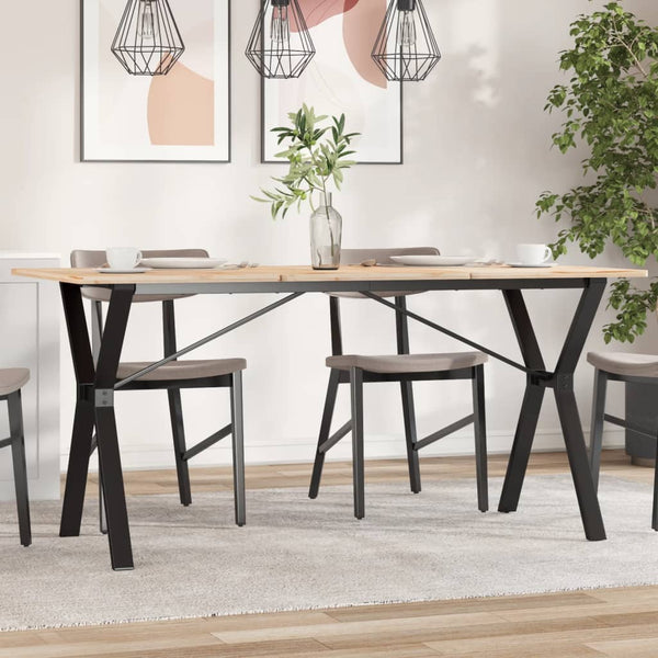 Y-Form Tischgestell 140x60 cm Stahl