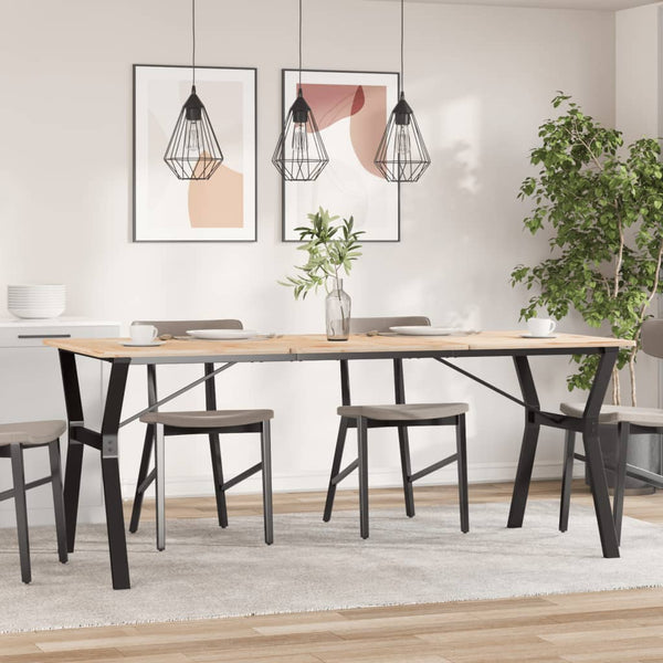 Y-Form Esstischgestell Stahl 180x80 cm