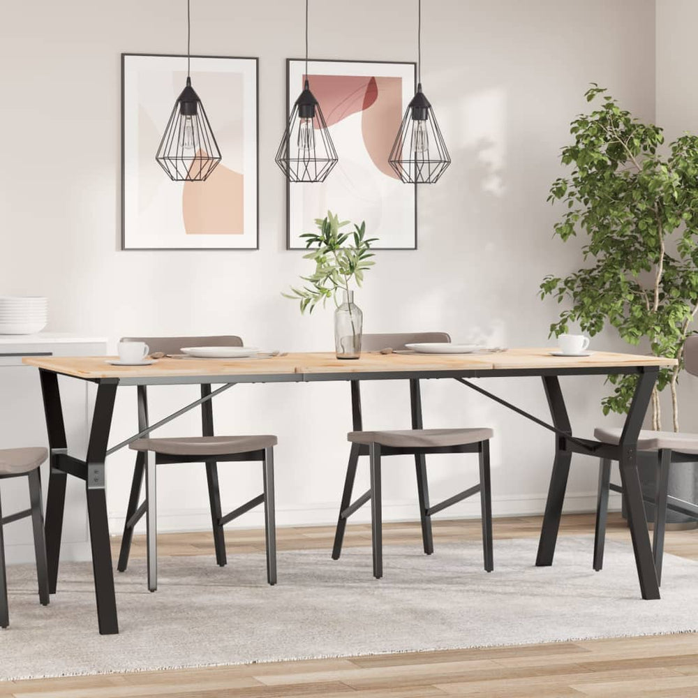 Y-Form Esstischgestell Stahl 180x80 cm
