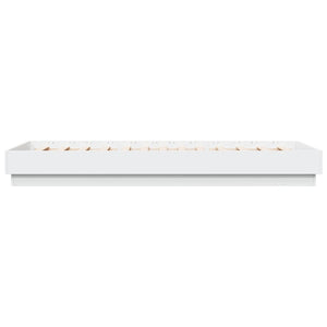 Bettgestell Weiß LED 100x200 cm