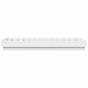 Bettgestell mit LED Weiß 90x190 cm
