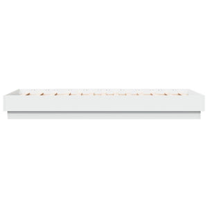 Bettgestell mit LED Weiß 75x190 cm