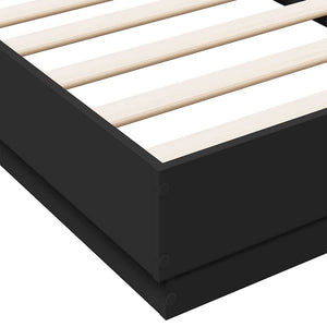 Bettgestell Schwarz 90x190 cm