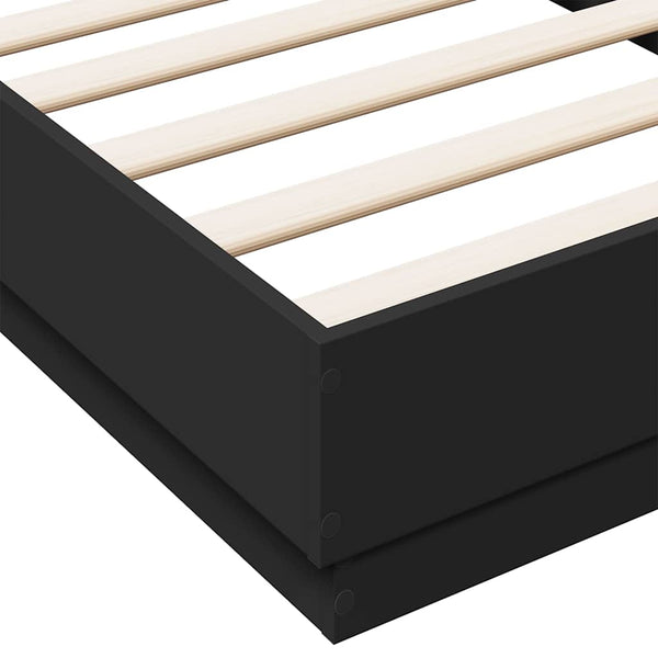 Bettgestell Schwarz 90x190 cm