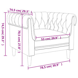 3-teilige Sofagarnitur Dunkelbraun Stoff