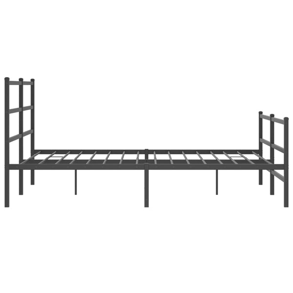 Metall Bettgestell Schwarz 160x200 cm