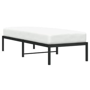Metall Bettgestell Schwarz 75x190 cm