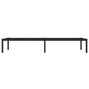 Metall Bettgestell Schwarz 75x190 cm