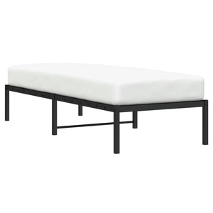 vidaXL Cadre de lit en métal noir 80x200 cm