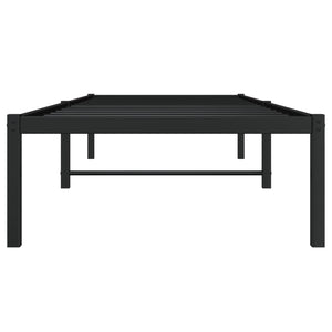 vidaXL Cadre de lit en métal noir 80x200 cm