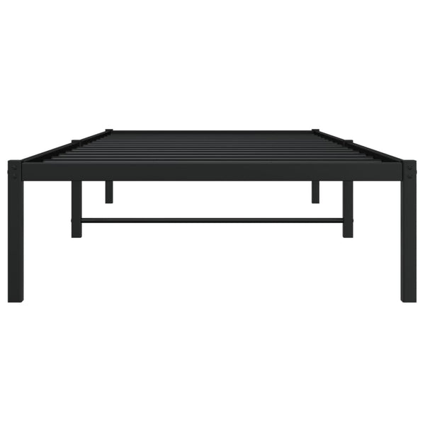 vidaXL Cadre de lit en métal noir 90x200 cm
