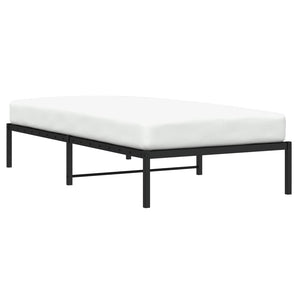 vidaXL Cadre de lit en métal noir 100x200 cm