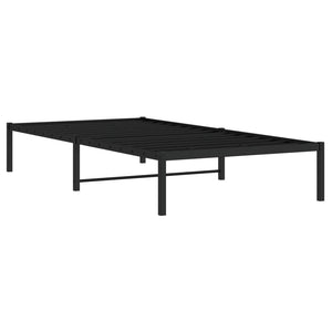 vidaXL Cadre de lit en métal noir 100x200 cm