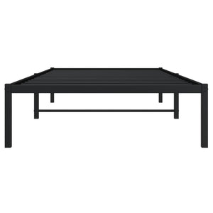 vidaXL Cadre de lit en métal noir 100x200 cm