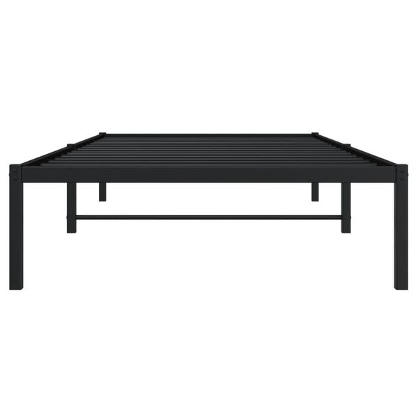vidaXL Cadre de lit en métal noir 100x200 cm