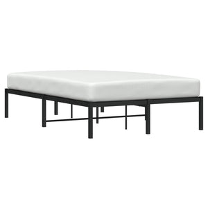 vidaXL Cadre de lit en métal noir 120x190 cm