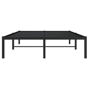 vidaXL Cadre de lit en métal noir 120x190 cm