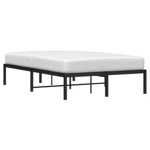 vidaXL Cadre de lit en métal noir 120x200 cm
