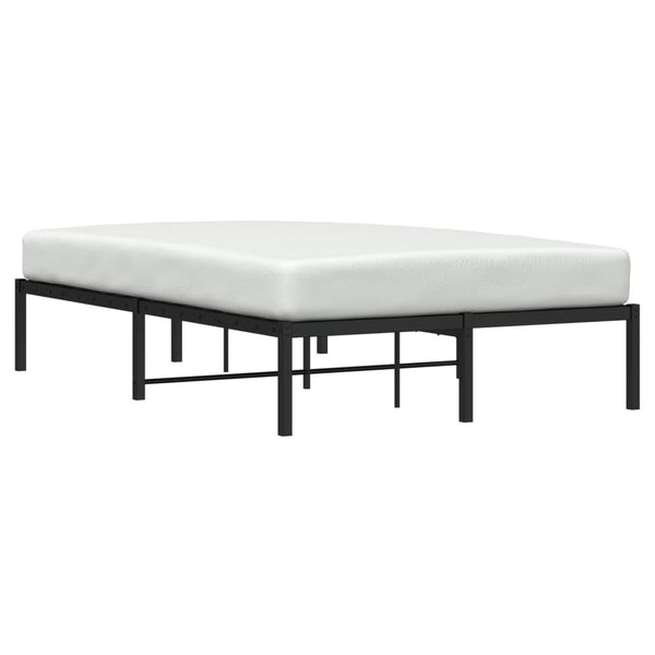 vidaXL Cadre de lit en métal noir 120x200 cm