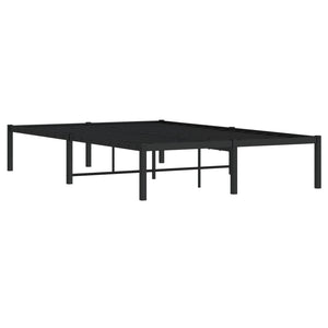 vidaXL Cadre de lit en métal noir 120x200 cm