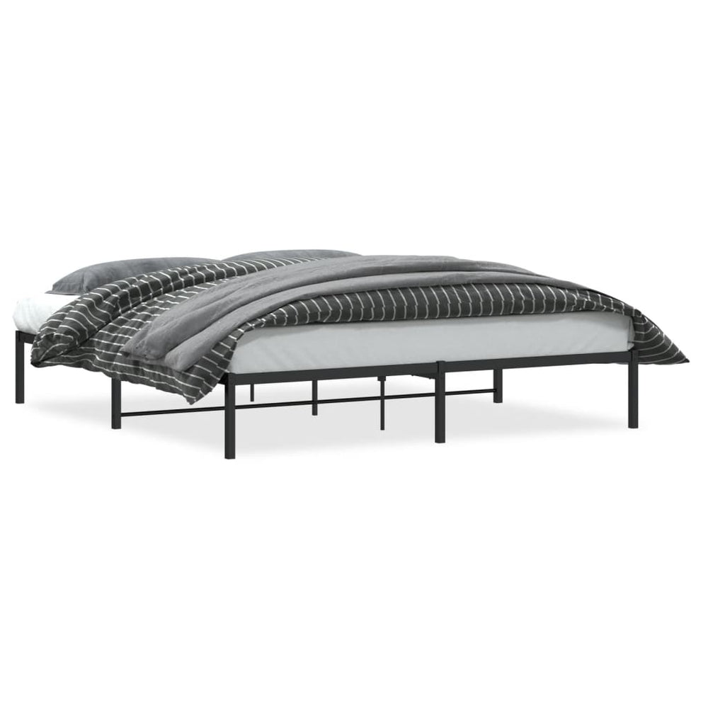 Bettgestell Metall Schwarz 180x200 cm