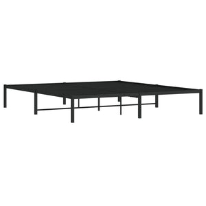 Metall Bettgestell Schwarz 183x213 cm