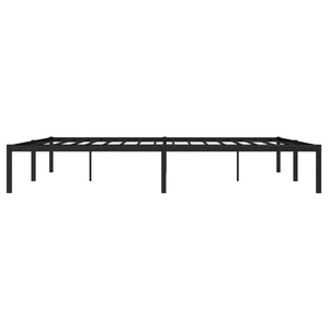 Metall Bettgestell Schwarz 183x213 cm