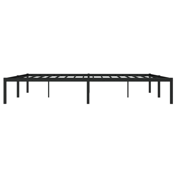 Metall Bettgestell Schwarz 183x213 cm