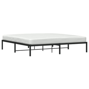 vidaXL Cadre de lit Métal Noir 200x200 cm